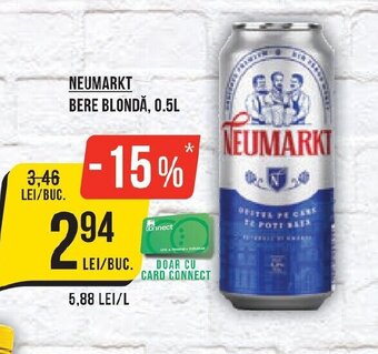 Mega Image NEUMARKT BERE BLONDĂ, 0.5L Ofertă