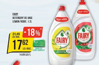 Mega Image FAIRY DETERGENT DE VASE LEMON/RODIE, 1.2L Ofertă