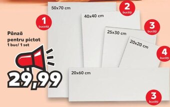 Kaufland Pânză pentru pictat 1 buc/ 1 set Ofertă