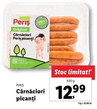 Lidl PERIS Cârnăciori picanţi Ofertă