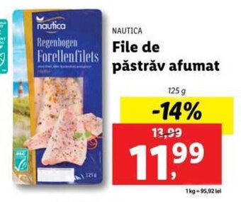 Lidl NAUTICA File de păstrăv afumat Ofertă