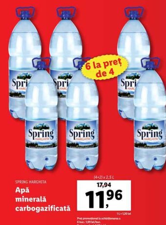 Lidl Apă minerală carbogazificată Ofertă