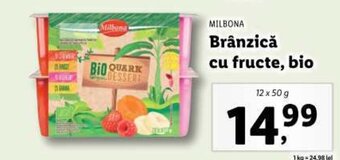 Lidl MILBONA Brânzică cu fructe, bio Ofertă
