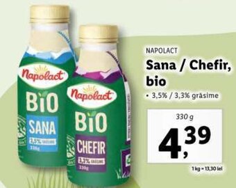 Lidl NAPOLACT Sana / Chefir, bio Ofertă
