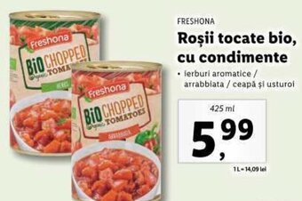 Lidl FRESHONA Roşii tocate bio, cu condimente Ofertă