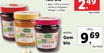 Lidl MARIBEL Gem bio Ofertă