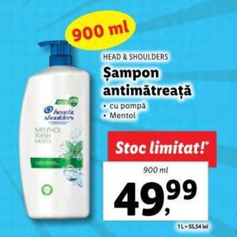 Lidl HEAD & SHOULDERS Şampon antimătreaţă Ofertă