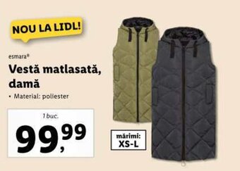 Lidl esmara® Vestă matlasată, damă Ofertă