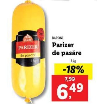 Lidl BARONI Parizer de pasăre Ofertă