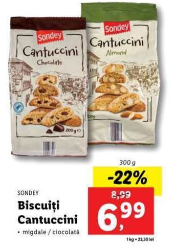 Lidl SONDEY Biscuiţi Cantuccini Ofertă
