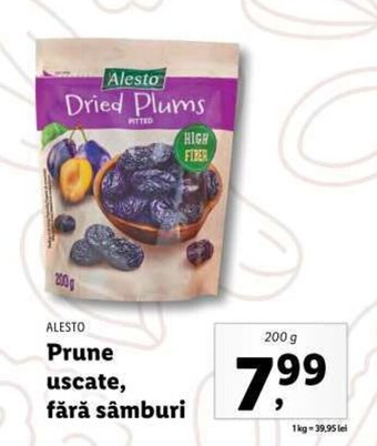 Lidl ALESTO Prune uscate, fără sâmburi Ofertă