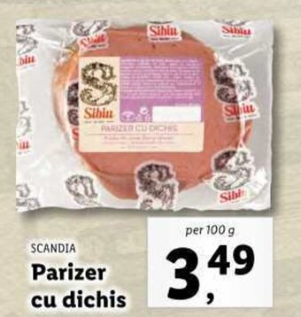 Lidl SCANDIA Parizer cu dichis Ofertă