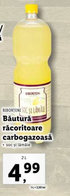 BIBORTENI SOC SI LAMAIE Băutură răcoritoare carbogazoasă