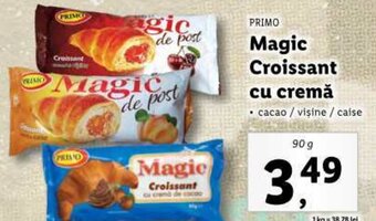 Lidl PRIMO Magic Croissant cu cremă Ofertă
