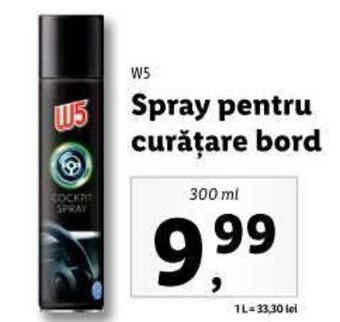 Lidl W5 Spray pentru curăţare bord Ofertă