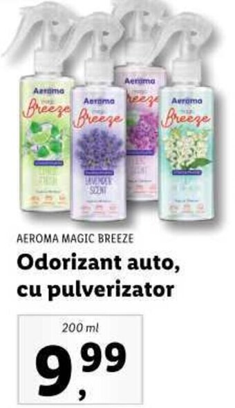 Lidl AEROMA MAGIC BREEZE Odorizant auto, cu pulverizator Ofertă