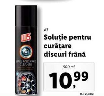 Lidl W5 Soluție pentru curățare discuri frână Ofertă