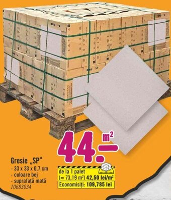 Hornbach Gresie „SP“ Ofertă