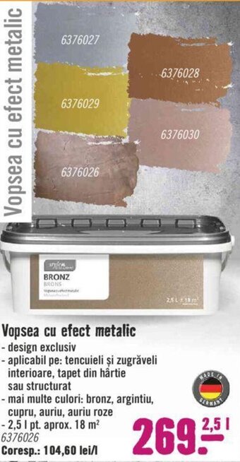 Hornbach Vopsea cu efect metalic Ofertă