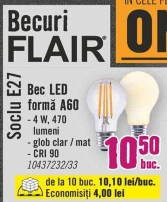 Bec LED formă A60