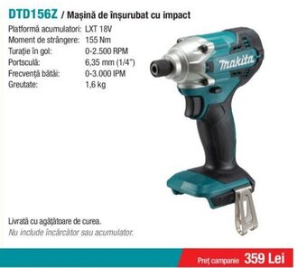 DTD156Z / Maşină de înșurubat cu impact
