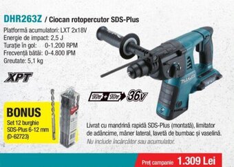 Makita DHR263Z / Ciocan rotopercutor SDS-Plus Ofertă