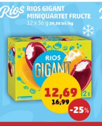 Penny RIOS GIGANT MINIQUARTET FRUCTE Ofertă