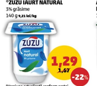 Penny ZUZU IAURT NATURAL Ofertă