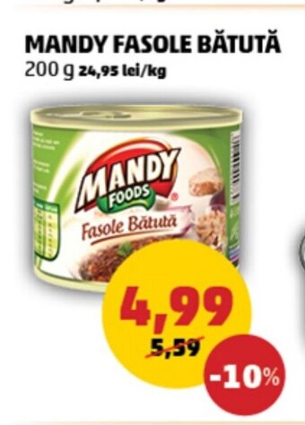 Penny MANDY FASOLE BĂTUTĂ Ofertă