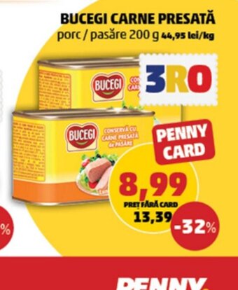 Penny BUCEGI CARNE PRESATĂ Ofertă