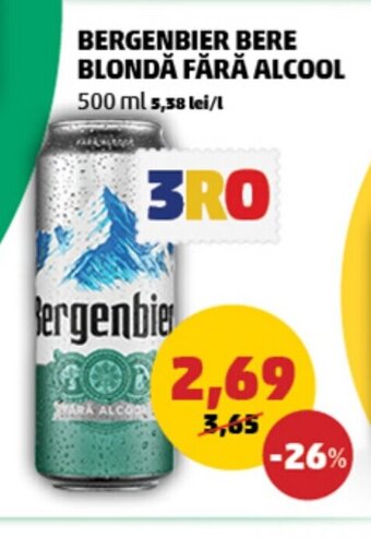 BERGENBIER BERE BLONDĂ FĂRĂ ALCOOL