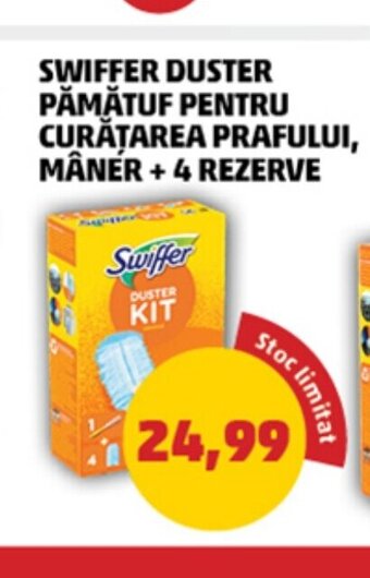 Penny SWIFFER DUSTER PĂMĂTUF PENTRU CURĂȚAREA PRAFULUI, MÂNER + 4 REZERVE Ofertă