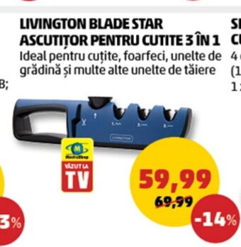 Penny LIVINGTON BLADE STAR ASCUTITOR PENTRU CUTITE 3 ÎN 1 Ofertă