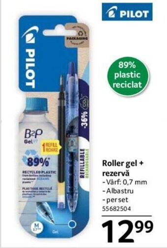 Selgros Roller gel + rezervă Ofertă