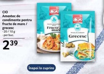 Selgros CIO Amestec de condimente pentru fructe de mare / grecesc Ofertă