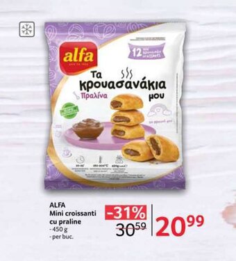 Selgros ALFA Mini croissanti cu praline Ofertă