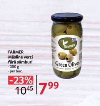 Selgros FARMER Măsline verzi fără sâmburi Ofertă