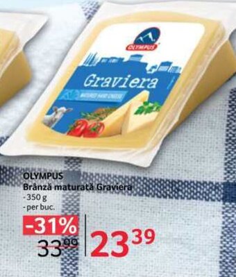 Selgros OLYMPUS Brânză maturată Graviera Ofertă