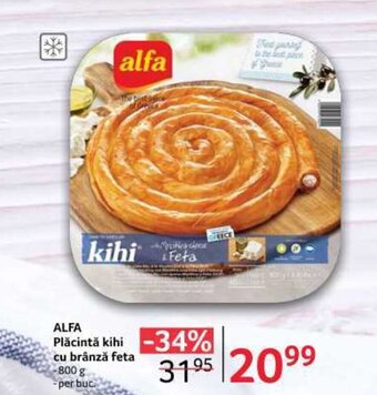 Selgros ALFA Plăcintă kihi cu brânză feta Ofertă