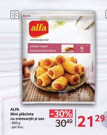 Selgros ALFA Mini plăcinte cu crenvurşti şi sos Ofertă