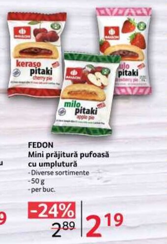 Selgros FEDON Mini prăjitură pufoasă cu umplutură Ofertă