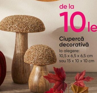 Pepco Ciupercă decorativă la alegere: 10,5 x 6,5 x 6,5 cm sau 15 x 10 x 10 cm Ofertă