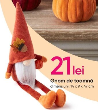 Pepco Gnom de toamnă 14 x 9 x 47 cm Ofertă