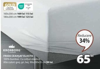 JYSK FRIDA CEARŞAF ELASTIC Ofertă
