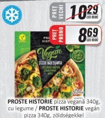PROSTE HISTORIE pizza vegană 340g, cu legume