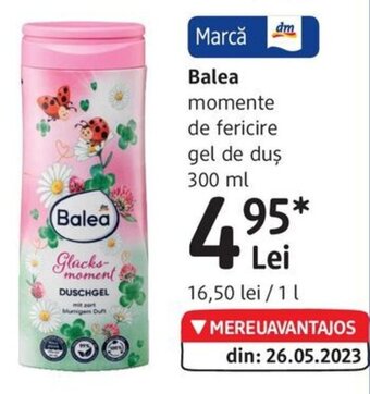 DM Balea momente de fericire gel de duş 300 ml Ofertă