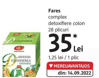 Fares complex detoxifiere colon 28 plicuri