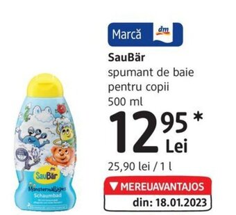 DM SauBär spumant de baie pentru copii 500 ml Ofertă