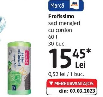 DM Profissimo saci menajeri cu cordon Ofertă