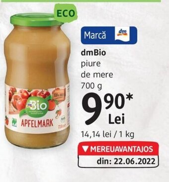 dmBio piure de mere 700 g